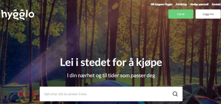 Leie ut tingene dine via hygglo. Tjene penger på ting du eier – illustrasjon