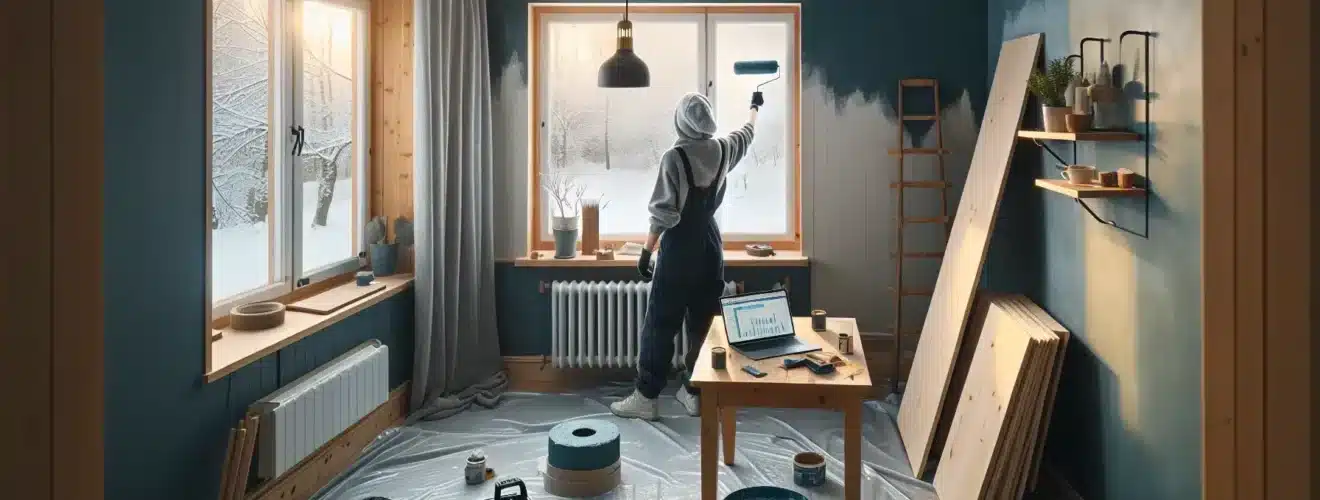 Slik kan du spare penger på boligoppussing med diy-prosjekter – illustrasjon