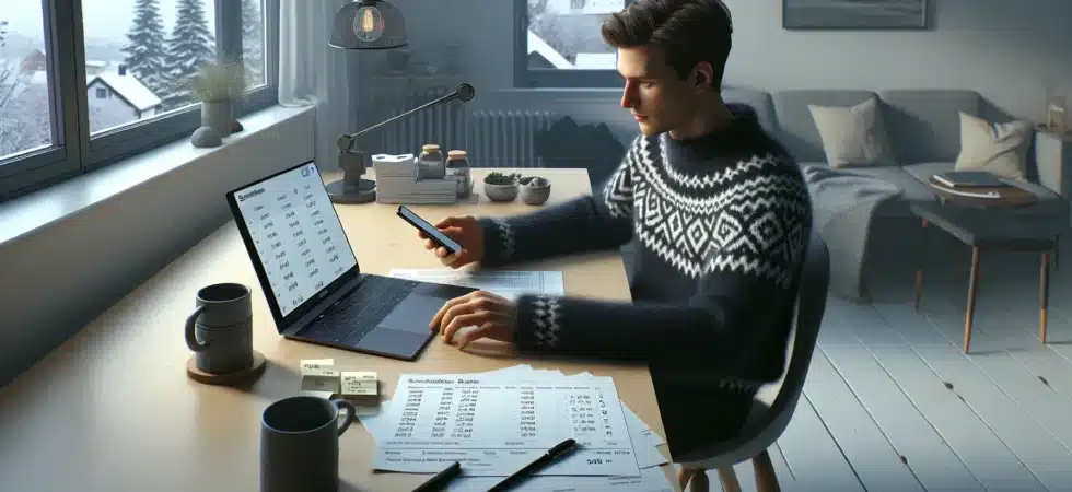 Young norwegian reviews subscriptions to save money on laptop and phone